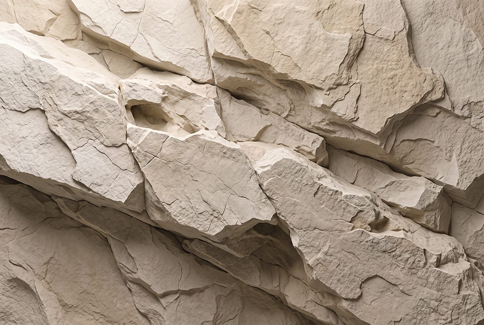 3D Gerçekçi Doğal Taş ve Kaya Görünümlü Duvar Kağıdı