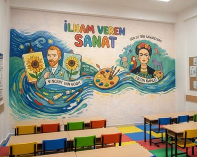 Vincent Van Gogh ve Frida Kahlo Sanat Duvar Kağıdı