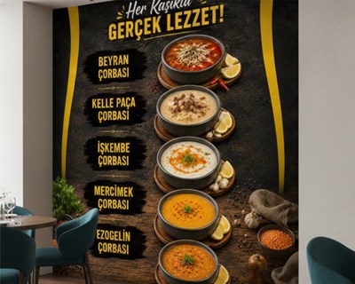 Geleneksel Çorba Menü Konsepti Duvar Kağıdı